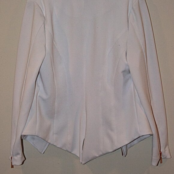 Mark Zunino White Relaxed open Blazer, Size 14 - Picture 5 of 5